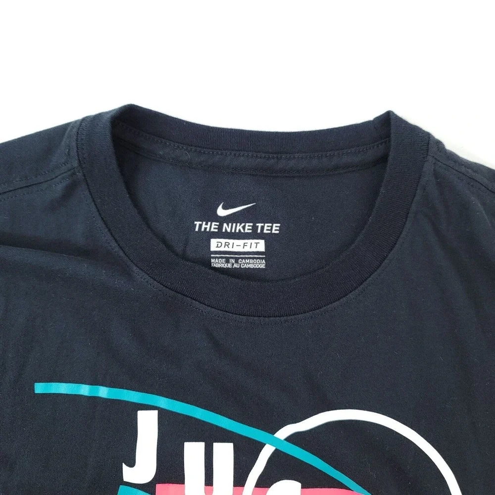 Nike Dri-Fit Black Just Do It‎ Mens Basketball T-Shirt Size Large CD1100-010
